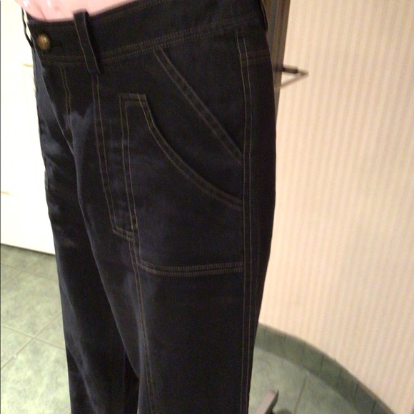 ⬇️Price Drop ⬇️NWT Navy linen loose fitting jean like pants - Picture 3 of 7